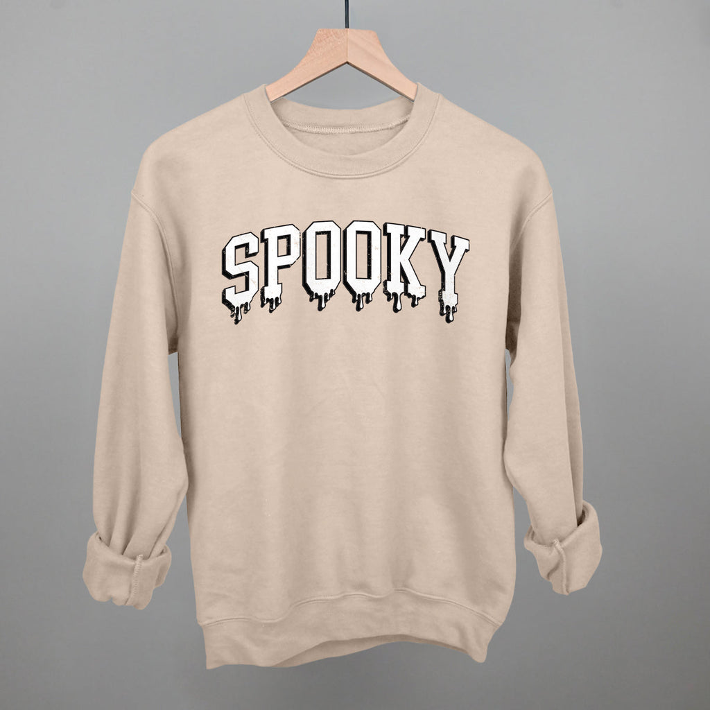 Spooky Dripping Collegiate Letters - Adult & Kids T-Shirts, Sweatshirts & Hoodies apparel design preview 1