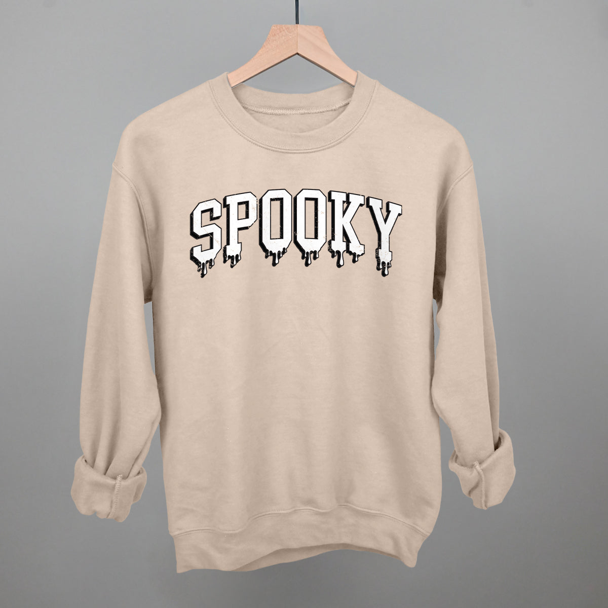 Spooky Dripping Collegiate Letters - Adult & Kids T-Shirts, Sweatshirts & Hoodies apparel design preview 1