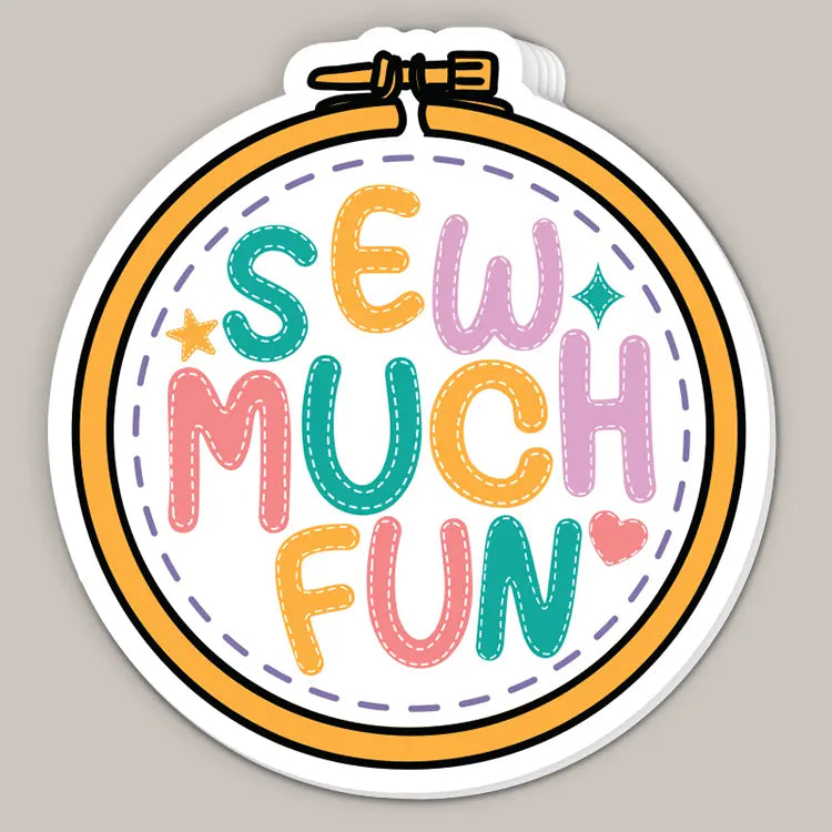 Sew Much Fun (Decal) - Adult & Kids T-Shirts, Sweatshirts & Hoodies apparel design preview 1