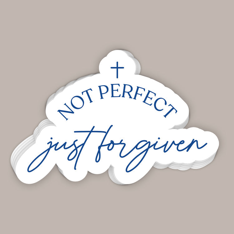 Not Perfect Just Forgiven (Decal) - Adult & Kids T-Shirts, Sweatshirts & Hoodies apparel design preview 1