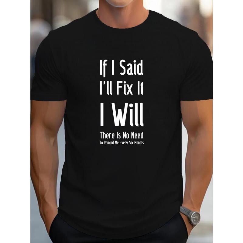 IF I SAID I'Ll Fix Print Short Sleeve Crew Neck Tops - Adult & Kids T-Shirts, Sweatshirts & Hoodies apparel design preview 1