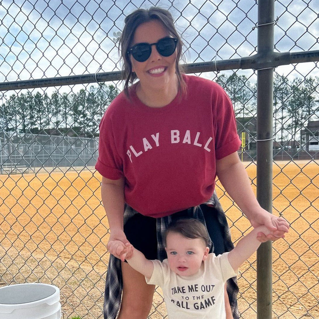 Play Ball Arc (White) - Adult & Kids T-Shirts, Sweatshirts & Hoodies apparel design preview 1