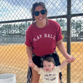 Play Ball Arc (White) - Adult & Kids T-Shirts, Sweatshirts & Hoodies apparel design preview 1