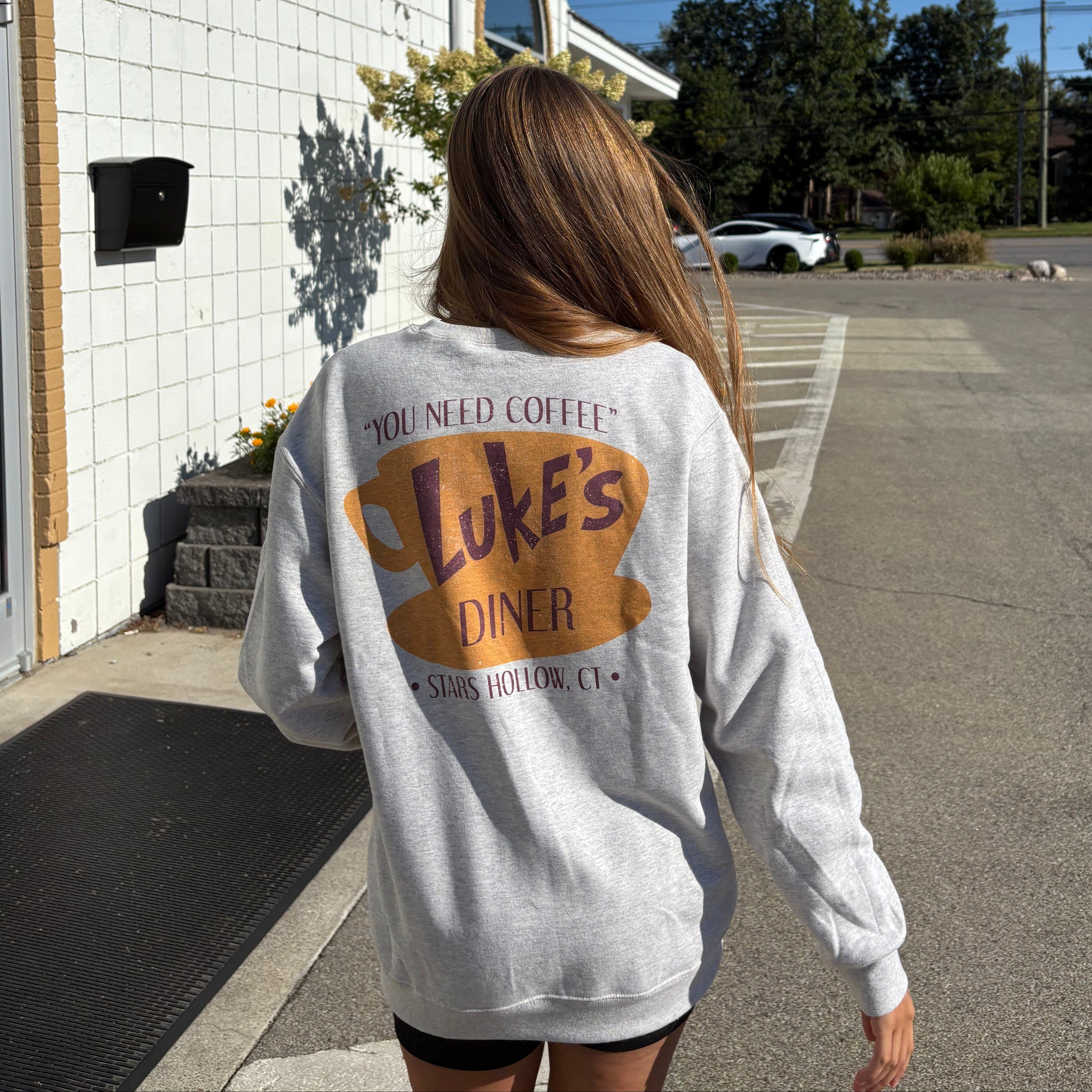 Luke'S Diner Doodle (Back Print) - Adult & Kids T-Shirts, Sweatshirts & Hoodies apparel design preview 1