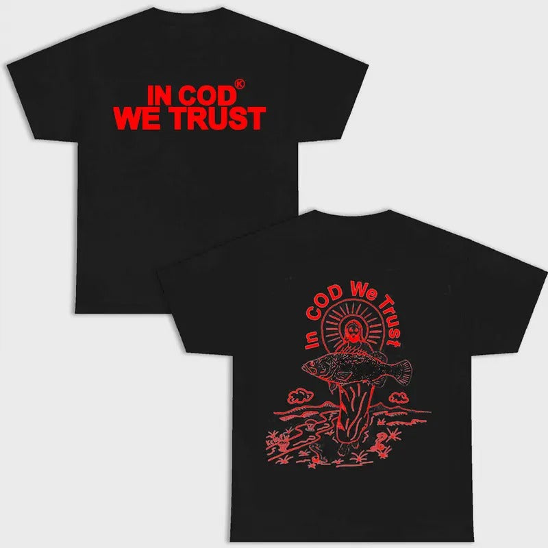 COD WE TRUST DOUBLE SIDES BLACK VERSION MENWEAR GANG - Adult & Kids T-Shirts, Sweatshirts & Hoodies apparel design preview 1