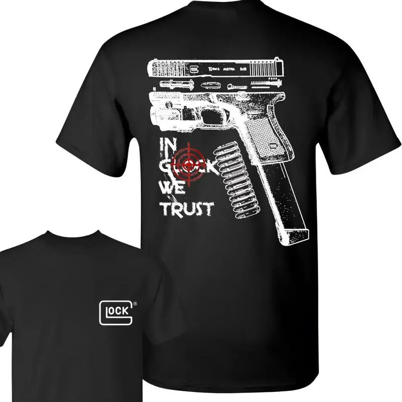 GLOCK WE TRUST Black Multicolor - Adult & Kids T-Shirts, Sweatshirts & Hoodies apparel design preview 1