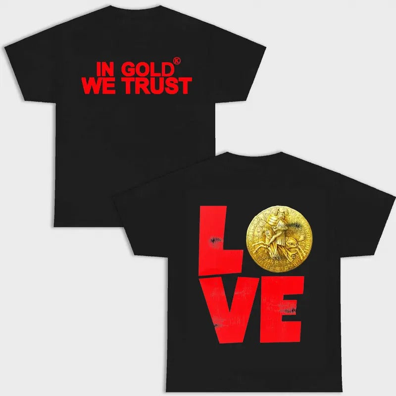 GOLD WE TRUST DOUBLE SIDES BLACK VERSION MENWEAR GANG - Adult & Kids T-Shirts, Sweatshirts & Hoodies apparel design preview 1