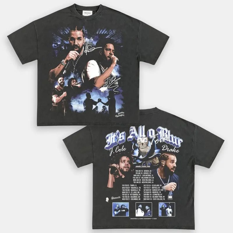 ALL BLUR V2 2SIDES MUSIC TOUR FANS TTP - Adult & Kids T-Shirts, Sweatshirts & Hoodies apparel design preview 1