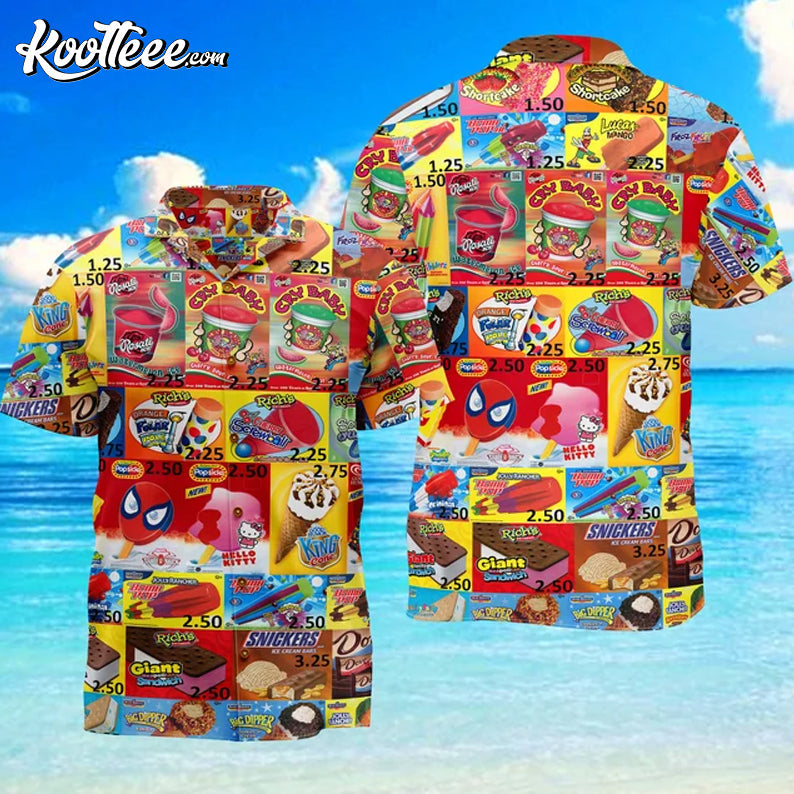 Ice Cream Funny Hawaiian #2 - Adult & Kids T-Shirts, Sweatshirts & Hoodies apparel design preview 1