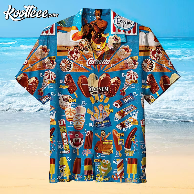 Ice Cream Funny Hawaiian - Adult & Kids T-Shirts, Sweatshirts & Hoodies apparel design preview 1