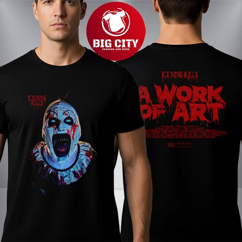 Ice Nine Kills Silver Scream Con London Terrifier A - Adult & Kids T-Shirts, Sweatshirts & Hoodies apparel design preview 1