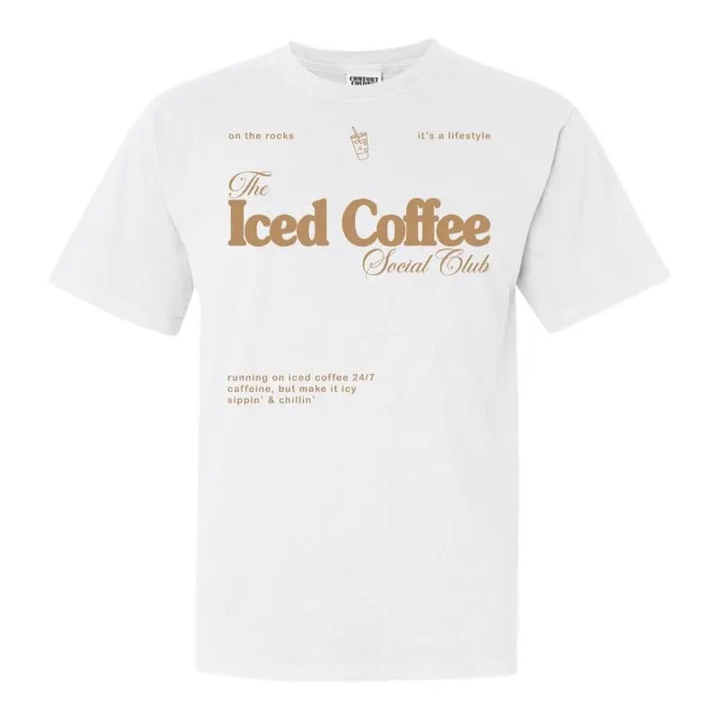 'Iced Coffee Social Club' - Adult & Kids T-Shirts, Sweatshirts & Hoodies apparel design preview 1