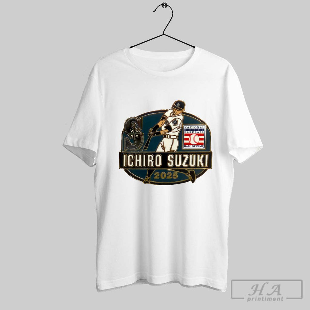 Ichiro Suzuki Seattle Mariners Hall Of Fame Class - Adult & Kids T-Shirts, Sweatshirts & Hoodies apparel design preview 1