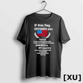 If This Flag Offends You America Is My Country - Adult & Kids T-Shirts, Sweatshirts & Hoodies apparel design preview 1