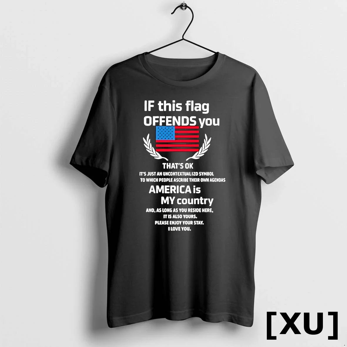If This Flag Offends You America Is My Country - Adult & Kids T-Shirts, Sweatshirts & Hoodies apparel design preview 1