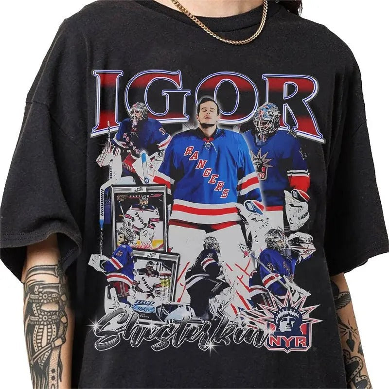 Igor Shesterkin 90s Vintage Bootleg Classic Retro - Adult & Kids T-Shirts, Sweatshirts & Hoodies apparel design preview 1