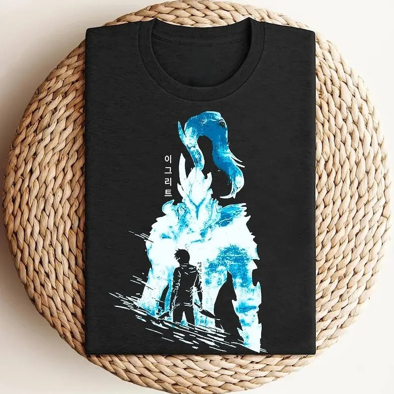 Igris Bloodred Solo Leveling Anime Him Her - Adult & Kids T-Shirts, Sweatshirts & Hoodies apparel design preview 1