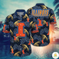 Illinois Fighting Illini NCAA Hawaiian Aloha Beach - Adult & Kids T-Shirts, Sweatshirts & Hoodies apparel design preview 1