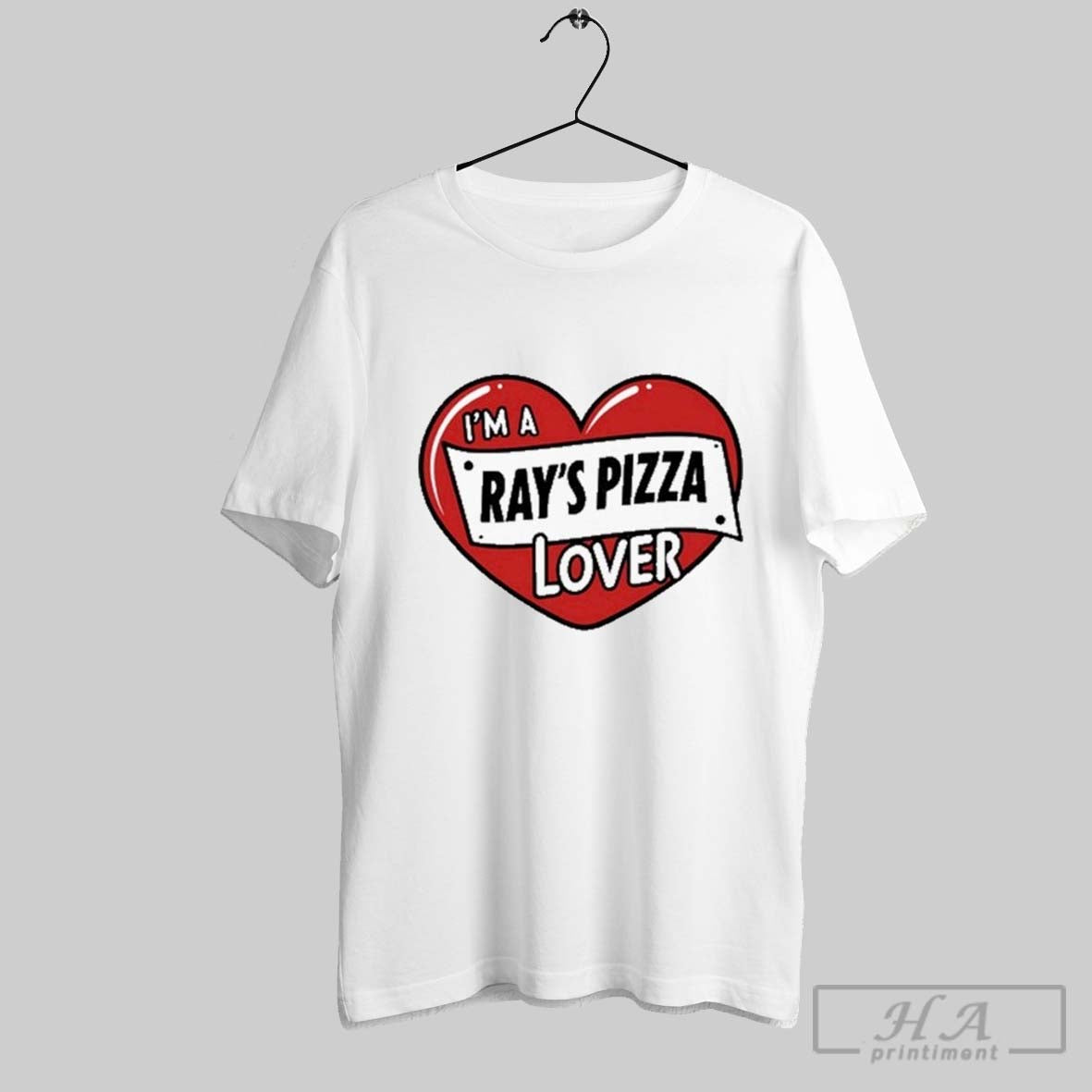 Im A Rays Pizza Lover Heart - Adult & Kids T-Shirts, Sweatshirts & Hoodies apparel design preview 1