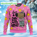 I’m Just A Chill Girl Who Likes Christmas Meme Ugly Christmas Sweater - Holiday Gift product image