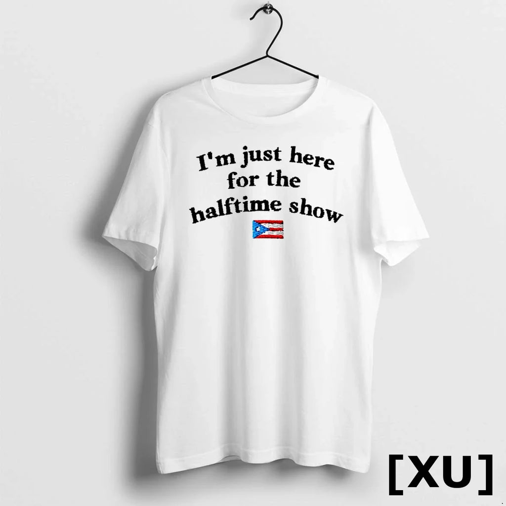 Im Just Here For The Halftime Show Bad Bunny Sweater - Adult & Kids T-Shirts, Sweatshirts & Hoodies apparel design preview 1