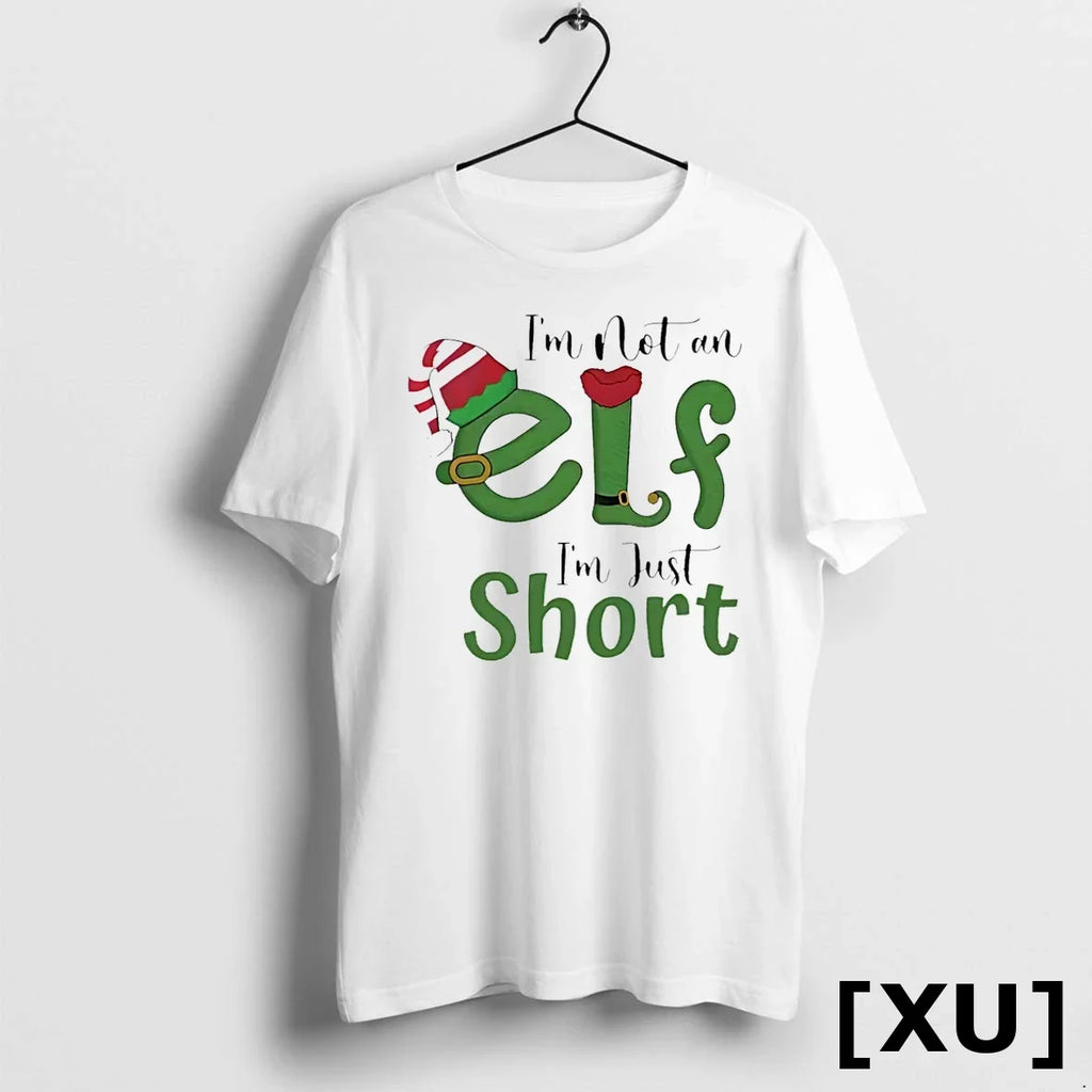 Im Not An Elf Just Short Christmas Sweater - Adult & Kids T-Shirts, Sweatshirts & Hoodies apparel design preview 1