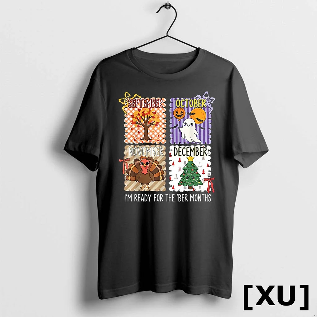 Im Ready For The Ber Months Halloween Thanksgiving - Adult & Kids T-Shirts, Sweatshirts & Hoodies apparel design preview 1