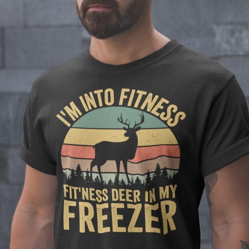 Im Fitness Deer My Freezer Hunting Buck Husband - Adult & Kids T-Shirts, Sweatshirts & Hoodies apparel design preview 1