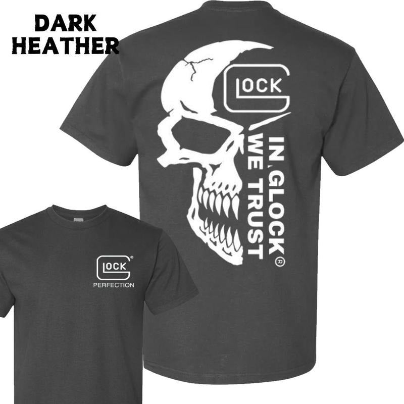 Glock We Trust 2 Sided Gun Lover Military Nature - Adult & Kids T-Shirts, Sweatshirts & Hoodies apparel design preview 1