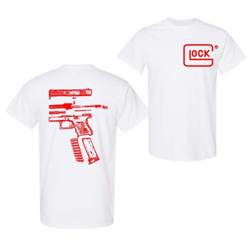 Glock We Trust Double Side Black Version Menswear Top - Adult & Kids T-Shirts, Sweatshirts & Hoodies apparel design preview 1