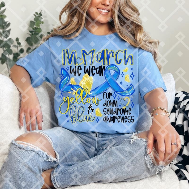 March Down Syndrome DTF Transfers THIS IS NOT - Adult & Kids T-Shirts, Sweatshirts & Hoodies apparel design preview 1