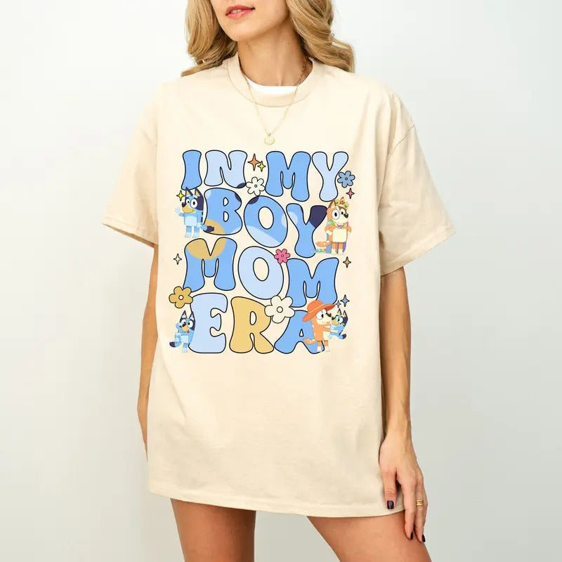 My Boy Mom Era Bluey Mama Momlife Bingo Family - Adult & Kids T-Shirts, Sweatshirts & Hoodies apparel design preview 1