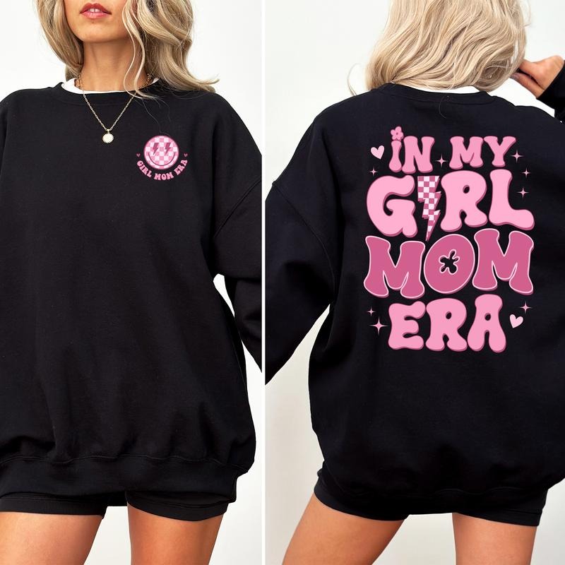 My Girl Mama Era Pinky New Mom Expecting Top - Adult & Kids T-Shirts, Sweatshirts & Hoodies apparel design preview 1