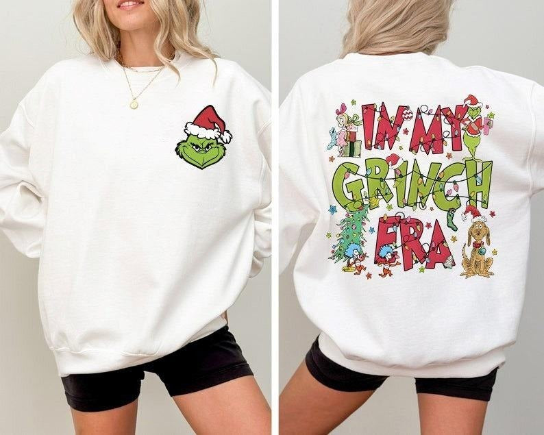 My Grinch Era Merry GrinchMas Movie Party - Adult & Kids T-Shirts, Sweatshirts & Hoodies apparel design preview 1