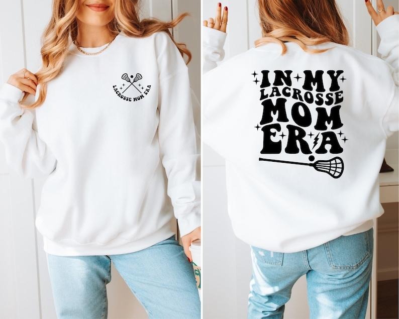 My Lacrosse Mom Era Mama Retro Game Day Proud - Adult & Kids T-Shirts, Sweatshirts & Hoodies apparel design preview 1