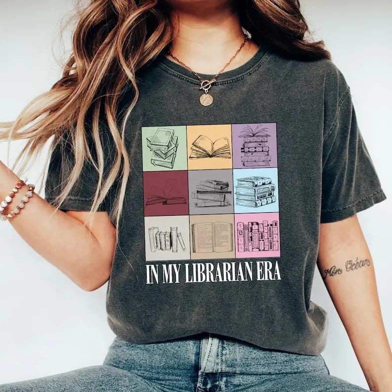 My Librarian Era Retro Funny Him Her - Adult & Kids T-Shirts, Sweatshirts & Hoodies apparel design preview 1