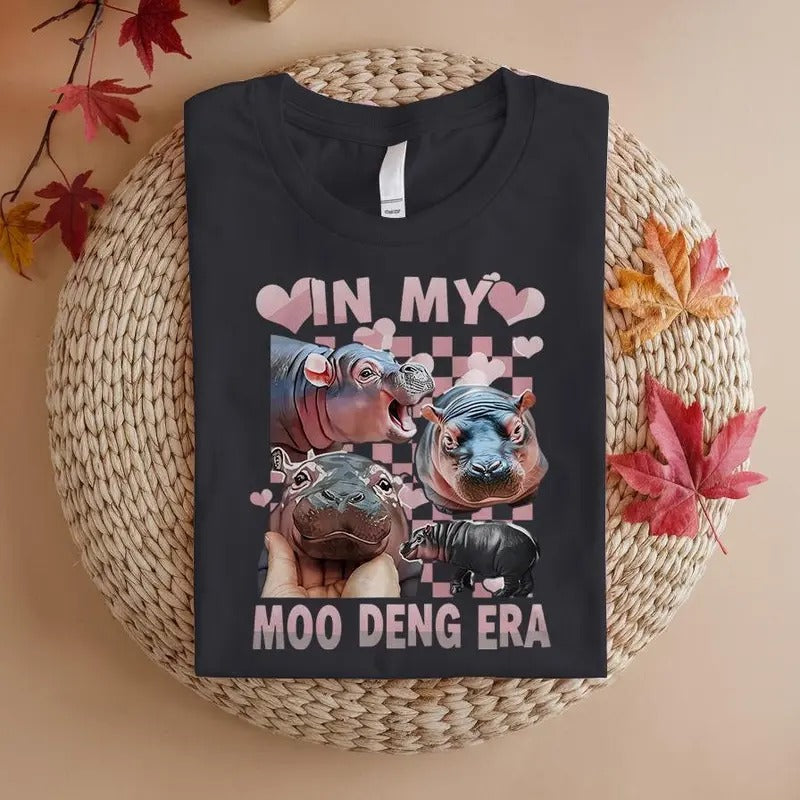 My Moo Deng Era Funny Hippo Baby Meme Mom - Adult & Kids T-Shirts, Sweatshirts & Hoodies apparel design preview 1