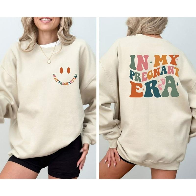 My Pregnant Era Pregnancy New Mom Baby Reveal Cute - Adult & Kids T-Shirts, Sweatshirts & Hoodies apparel design preview 1