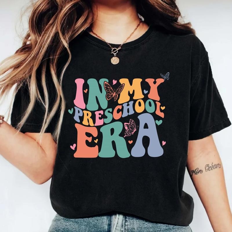 My Preschool Era Retro Teacher Matching Staff School - Adult & Kids T-Shirts, Sweatshirts & Hoodies apparel design preview 1