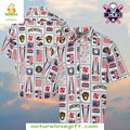 MLB Hawaiian Brewers Patriotic Icons Independence Day - Adult & Kids T-Shirts, Sweatshirts & Hoodies apparel design preview 1