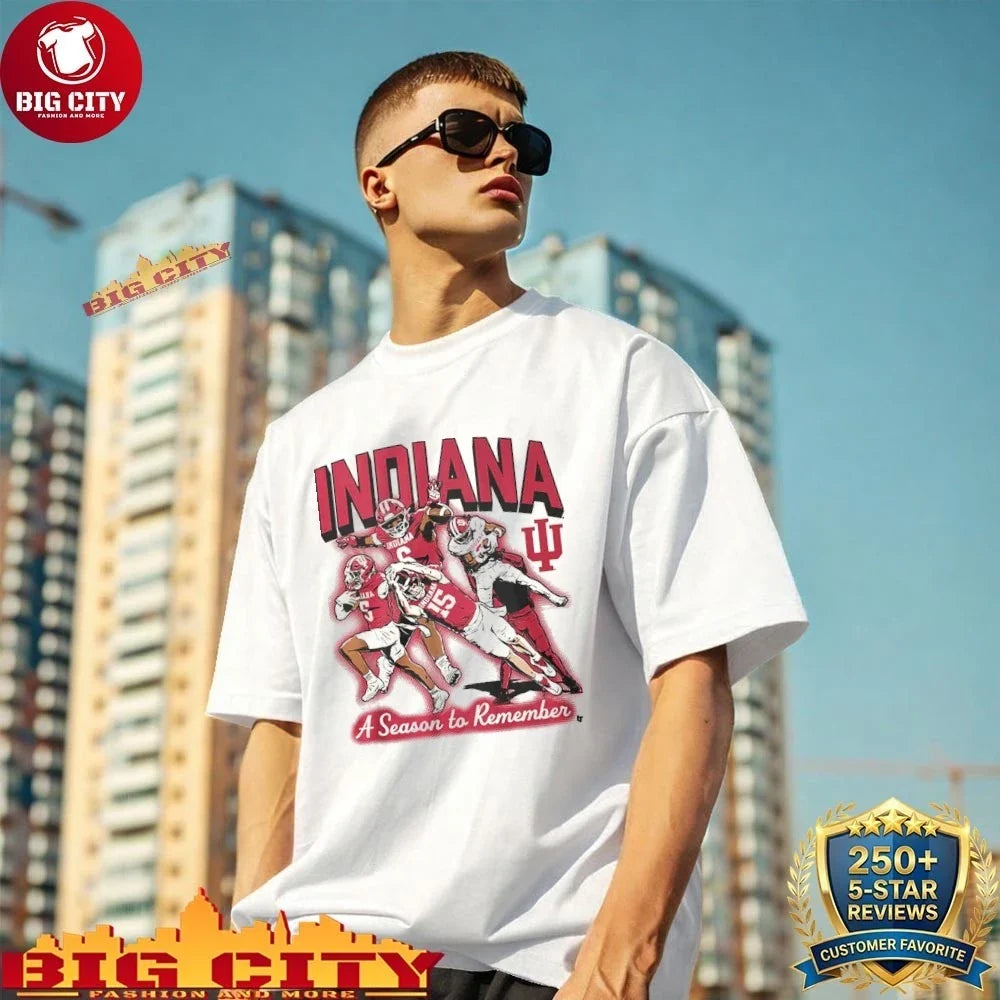 Indiana Football A Season To Remember graphic - Adult & Kids T-Shirts, Sweatshirts & Hoodies apparel design preview 1