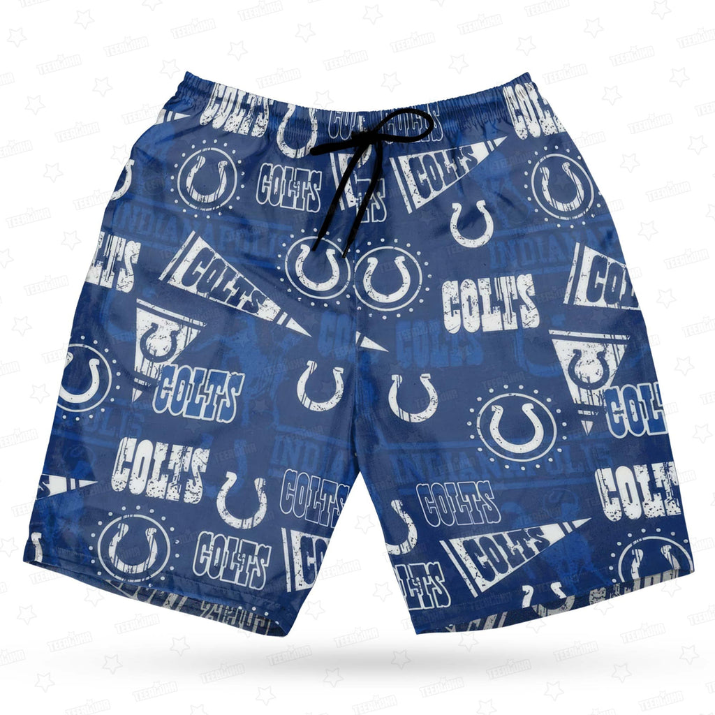 Indianapolis Colts Hawaiian Gridiron Majesty 264740 - Adult & Kids T-Shirts, Sweatshirts & Hoodies apparel design preview 1