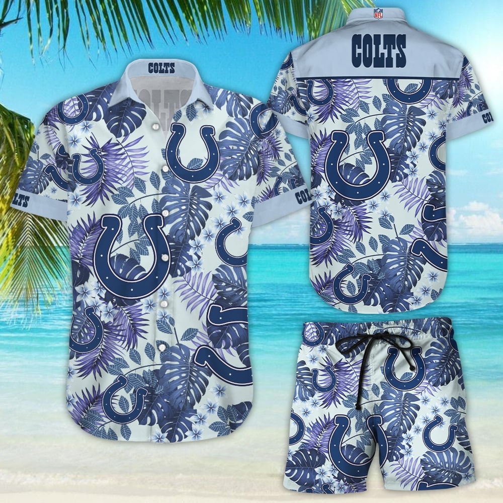 Indianapolis Colts Hawaiian Midnight Sky Heatwave - Adult & Kids T-Shirts, Sweatshirts & Hoodies apparel design preview 1