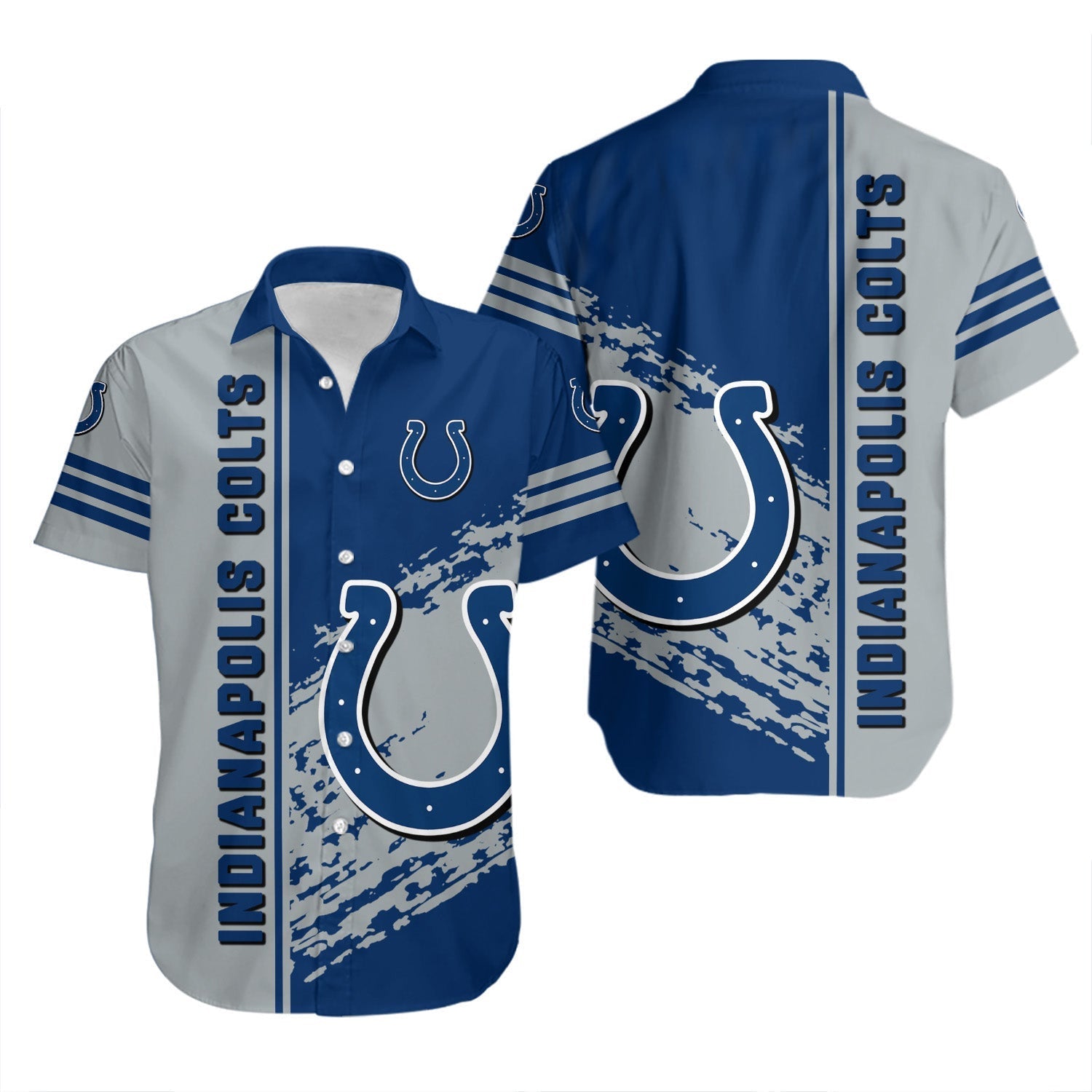 Indianapolis Colts Hawaiian Skyline Rush Design - Adult & Kids T-Shirts, Sweatshirts & Hoodies apparel design preview 1