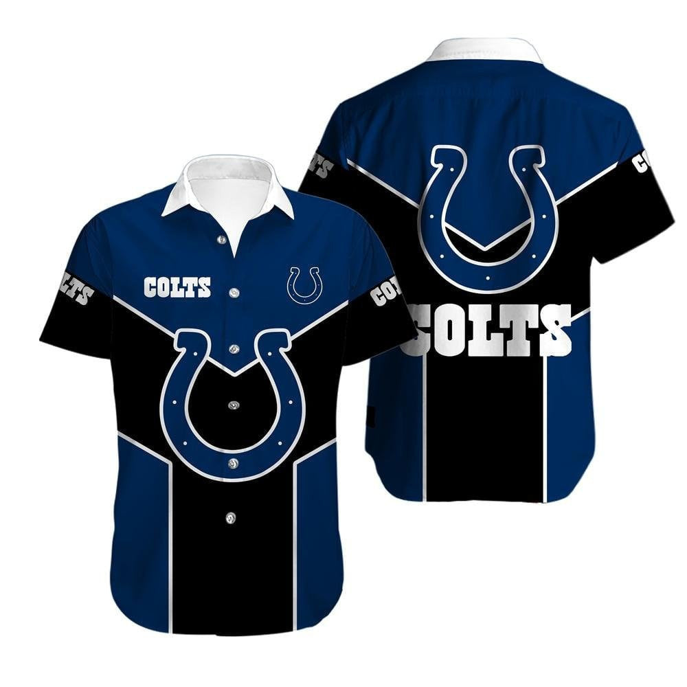 Indianapolis Colts Hawaiian Starry Night Breeze - Adult & Kids T-Shirts, Sweatshirts & Hoodies apparel design preview 1