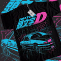 Initial D Itsuki Fujiwara Anime Manga Movie Black All - Adult & Kids T-Shirts, Sweatshirts & Hoodies apparel design preview 1