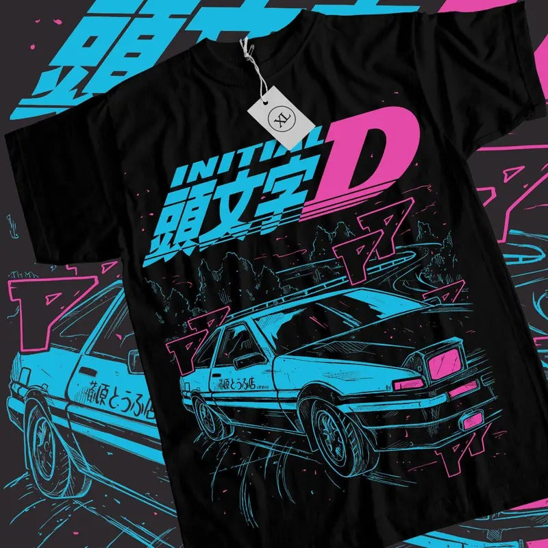 Initial D Itsuki Fujiwara S 4XL Anime Manga Movie - Adult & Kids T-Shirts, Sweatshirts & Hoodies apparel design preview 1