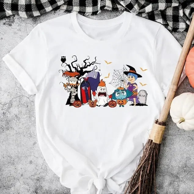 Inside Out Halloween Trick Treat Joy Sadness Anxiety - Adult & Kids T-Shirts, Sweatshirts & Hoodies apparel design preview 1