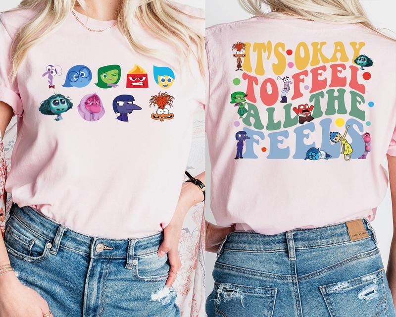 Inside Out 'S Okay Feel All Feels Mental Health - Adult & Kids T-Shirts, Sweatshirts & Hoodies apparel design preview 1