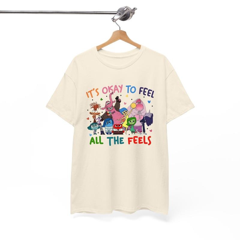 Inside Out 'S Okay Feel All Feels Mental Health - Adult & Kids T-Shirts, Sweatshirts & Hoodies apparel design preview 1